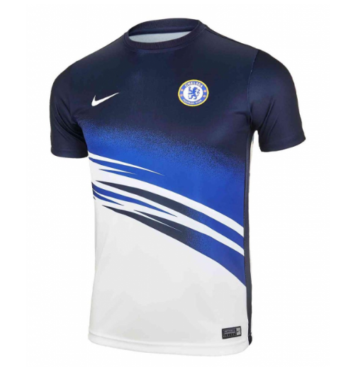 19-20 Chelsea Blue White Training Shirt