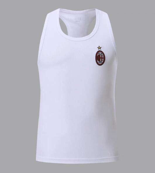 AC Milan White Narrow-Back Vest Soccer Jersey Shirt 2020/21