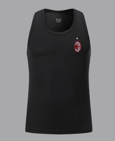 AC Milan Black Wide-Back Vest Soccer Jersey Shirt 2020/21