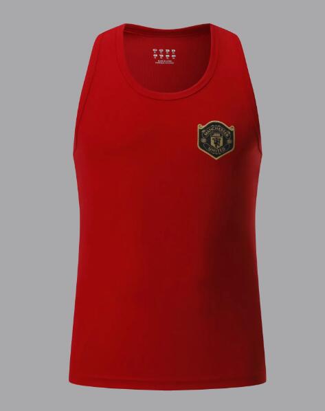 Manchester United Red Wide-Back Vest Soccer Jersey Shirt 2020/21