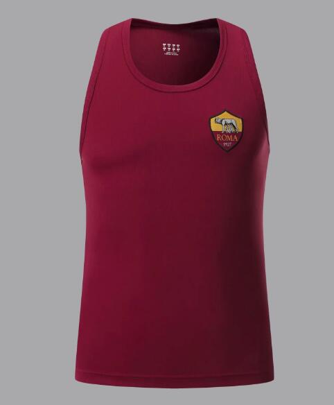 Roma Red Wide-Back Vest Soccer Jersey Shirt 2020/21