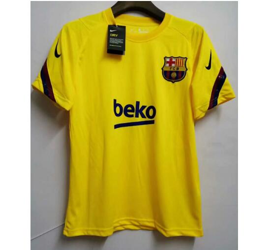 Barcelona Yellow Black Training Shirt 2020/21