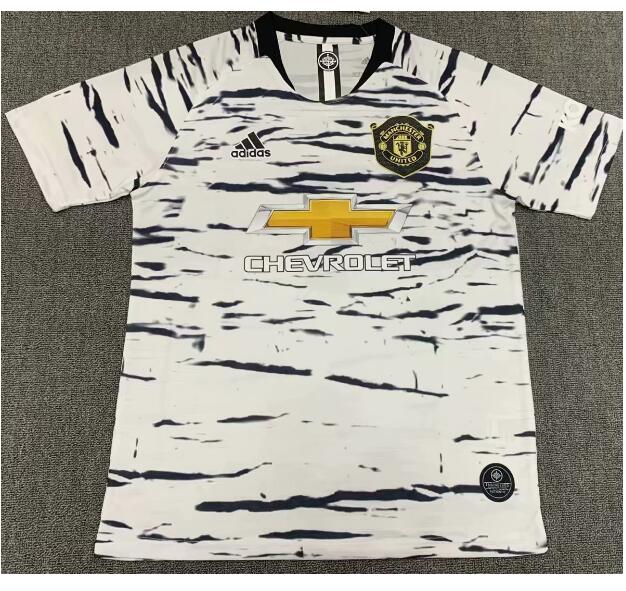 Manchester United Black White Training Shirt 2020/21