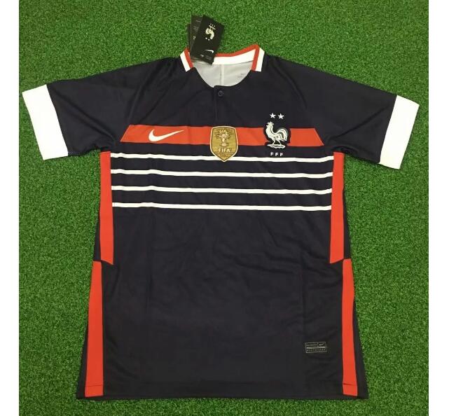 2020 France Black Short Training Shirt