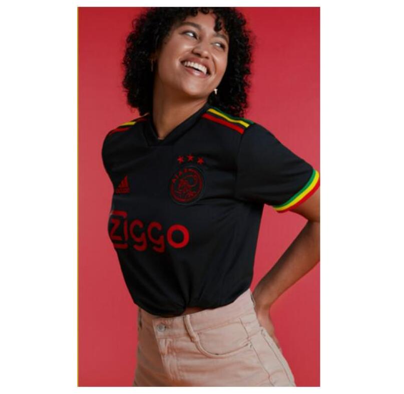 2021/22 Ajax Women Third Away Black Soccer Jersey Shirt