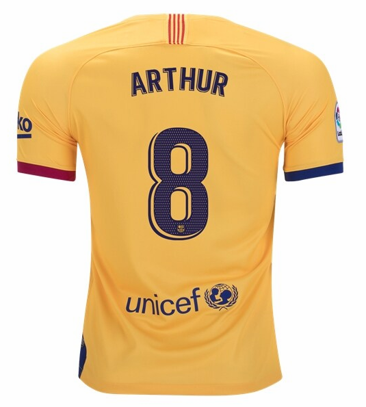 Barcelona Away Kit Soccer Jersey Arthur #8 2019/20