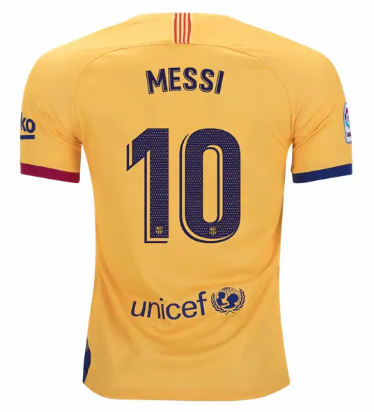 Barcelona Away Kit Soccer Jersey Lionel Messi #10 2019/20