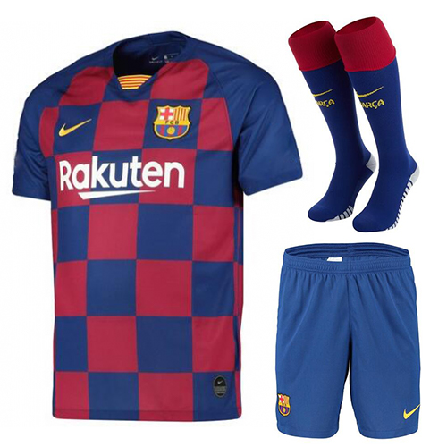 Barcelona Home Soccer Jersey Whole Kit (Shirt + Shorts + Socks) 2019/20