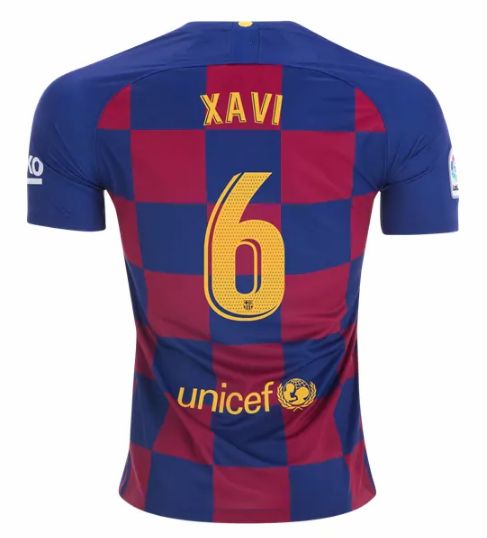 Barcelona Home Kit Soccer Jersey Xavi #6 2019/20