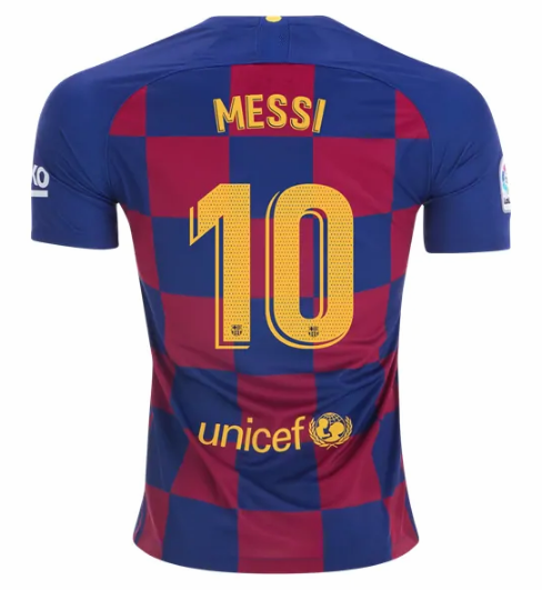 Barcelona Home Kit Soccer Jersey Lionel Messi #10 2019/20