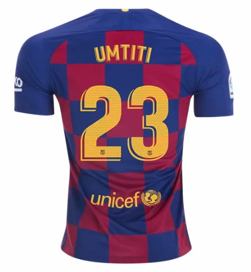 Barcelona Home Kit Soccer Jersey Samuel Umtiti #23 2019/20