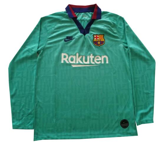 Barcelona Long Sleeve Football Kit Third Soccer Jersey 2019/20