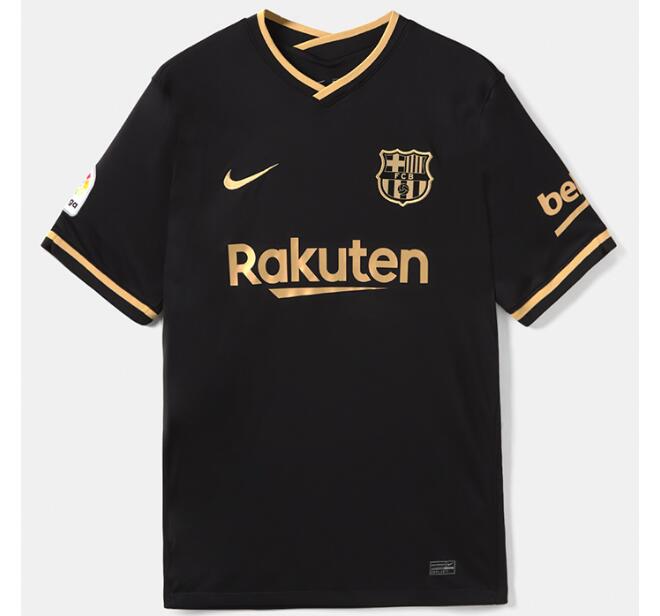 Barcelona Away Black Soccer Jersey Shirt 2020/21