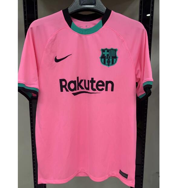 Barcelona Third Away Pink Soccer Jersey Shirt 2020/21