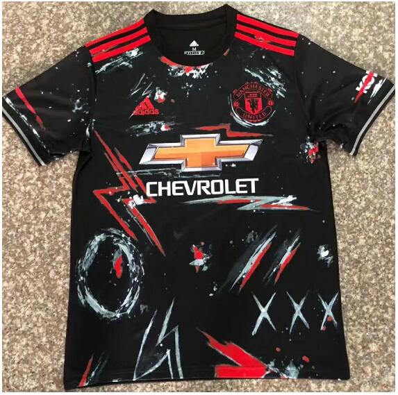 Manchester United Black Special Soccer Jersey Shirt Player Version 2020/21