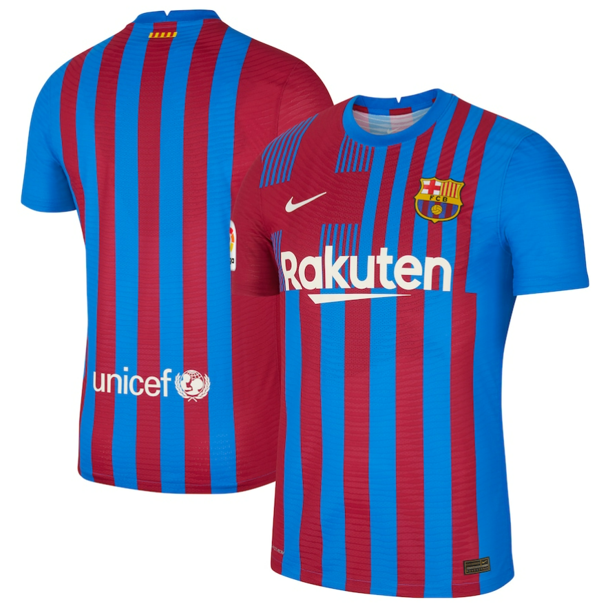 2021/22 Barcelona Home Kit Soccer Jersey Player Version