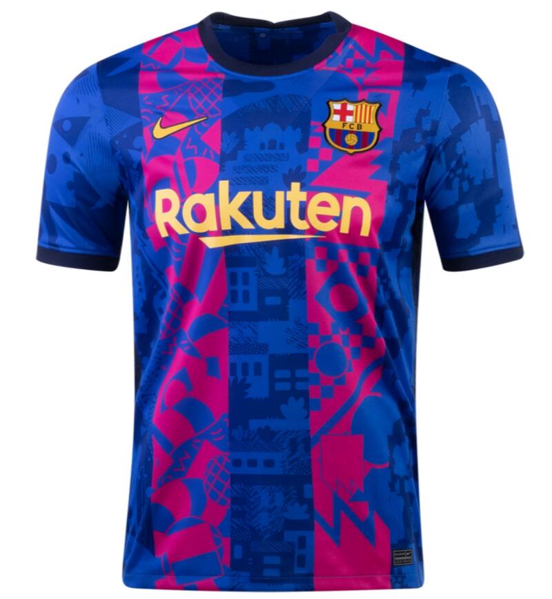 2021/22 Barcelona Football Kit Third Soccer Jersey