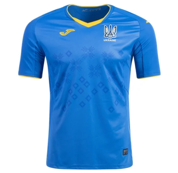 2020-2021 Euro Ukraine Away Kit Soccer Jersey