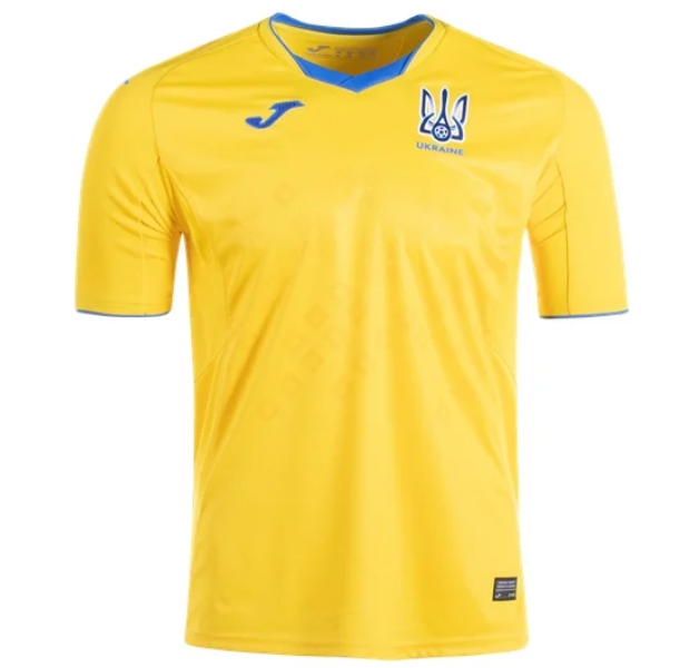 2020-2021 Euro Ukraine Home Kit Soccer Jersey