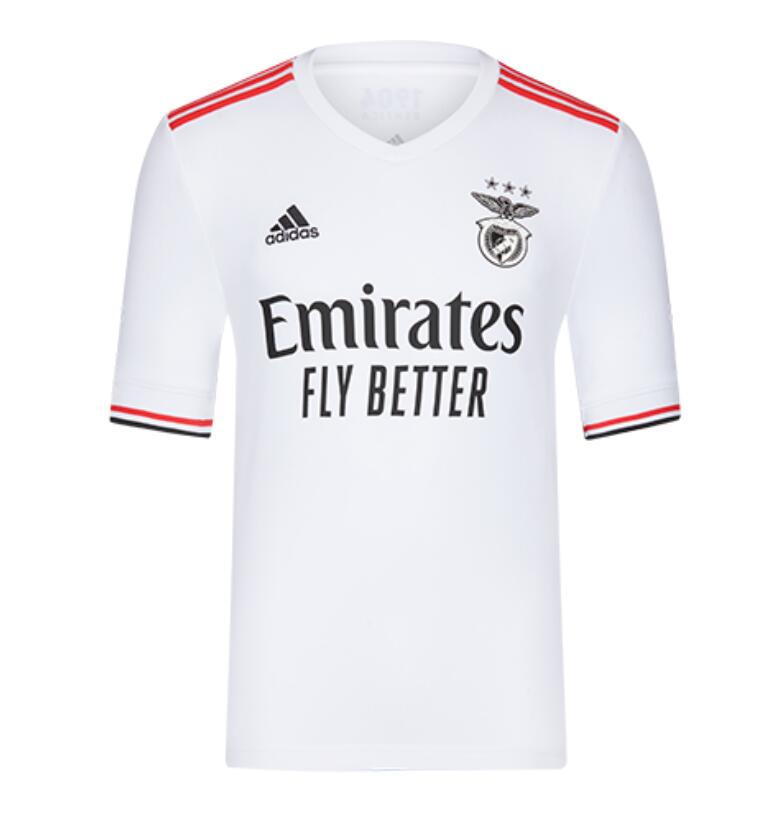 2021/22 Benfica Away White Soccer Jersey Shirt