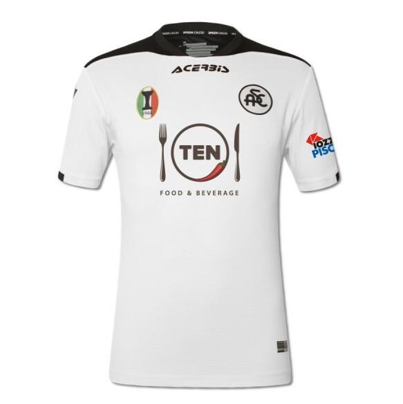 Spezia Calcio Home White Soccer Jersey Shirt 2020/21