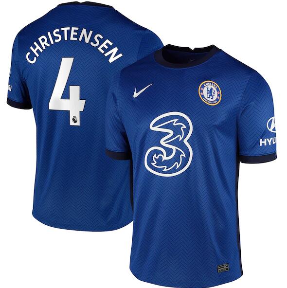 Chelsea Home Blue Soccer Jersey Shirt Christensen #4 2020/21