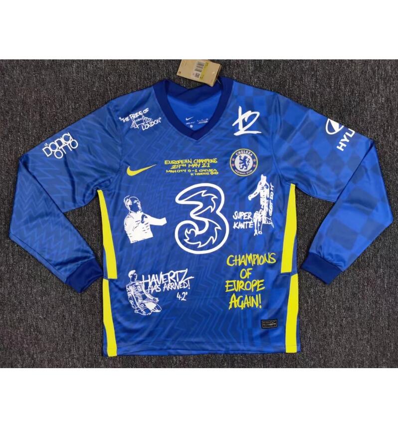 2021/22 Chelsea Forty-Two Long Sleeve Special Soccer Jersey Shirt