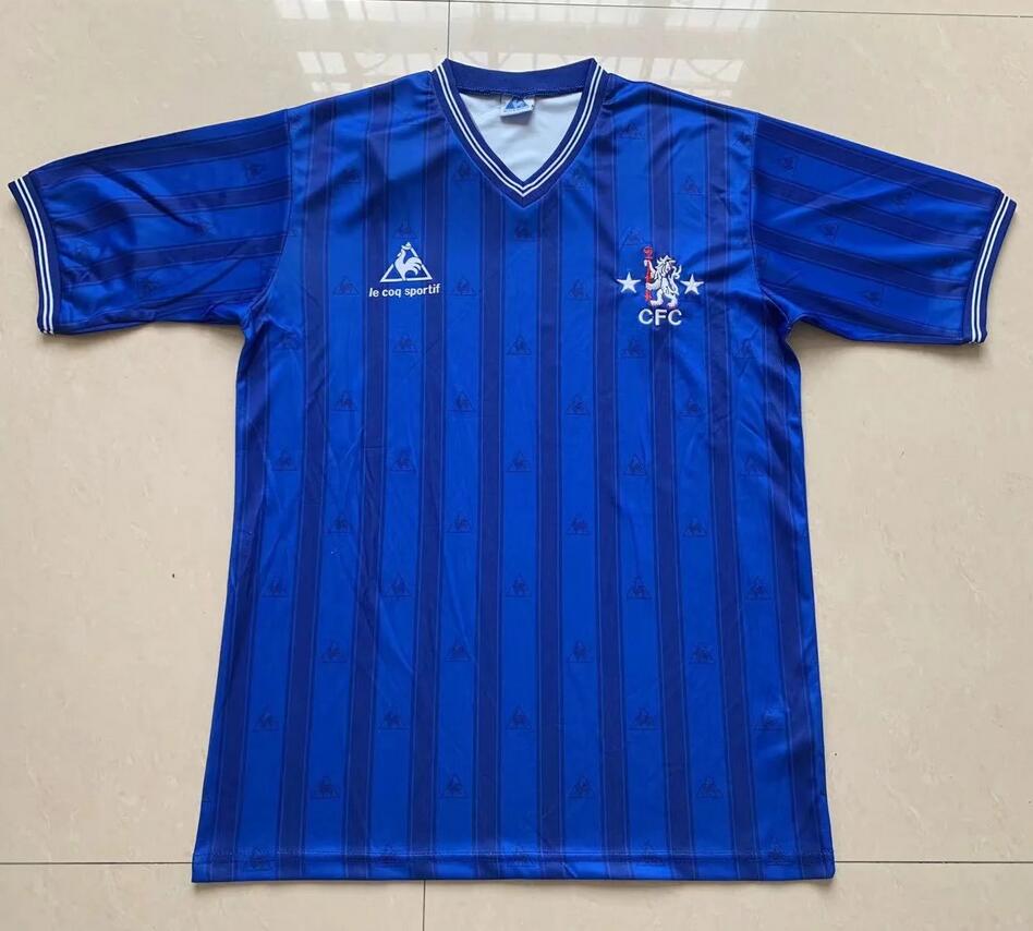 1985-87 Chelsea Retro Home Kit Soccer Jersey