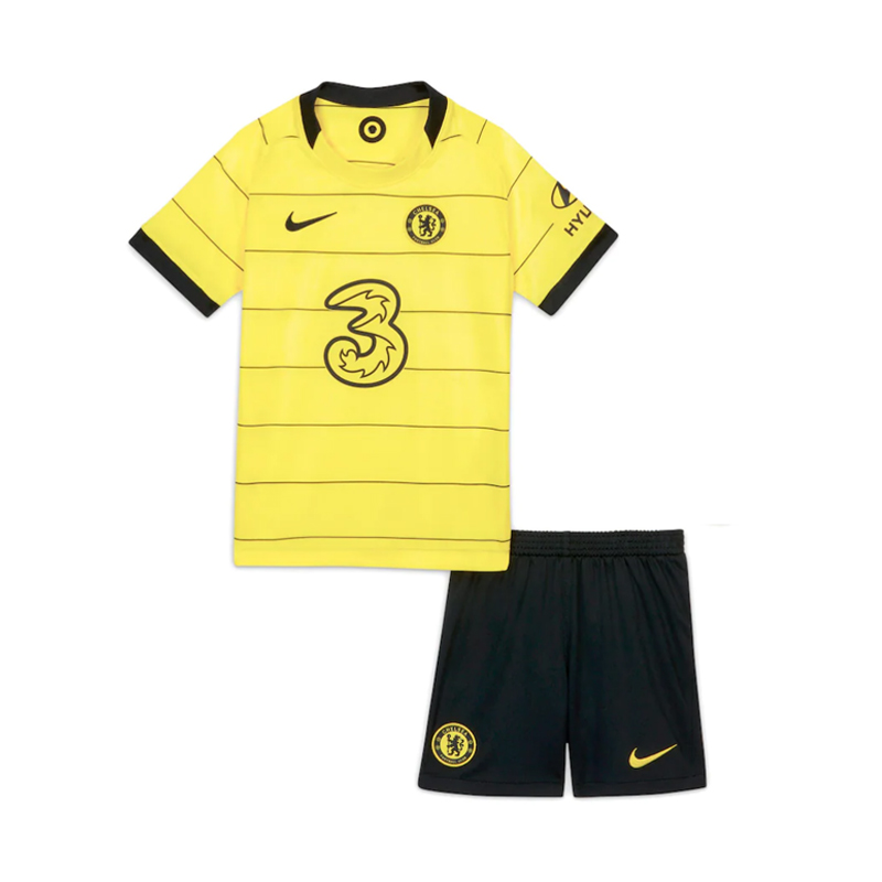 Kids 2021/22 Chelsea Away Soccer Kits Shirt with Shorts