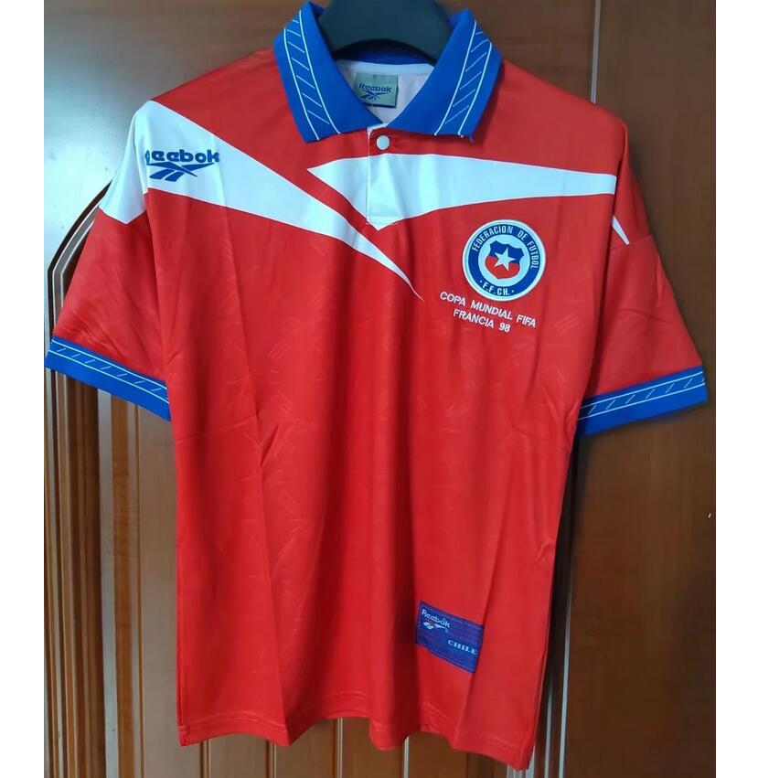 1998 Chile Retro Home Kit Soccer Jersey