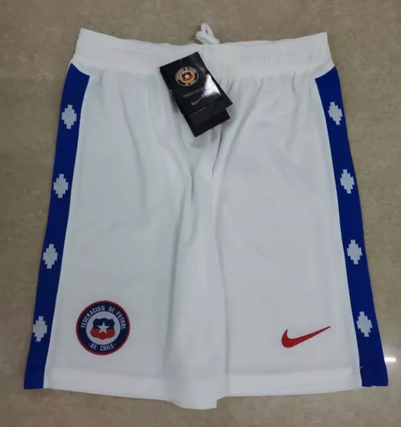 Chile Away White Soccer Shorts 2020/21