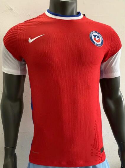 Player Version 2020 Chile Home Kit Soccer Jersey