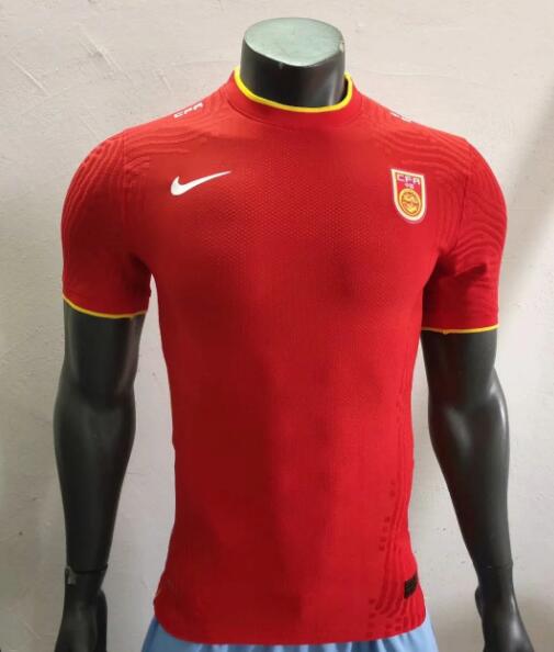 Player Version 2020 China National Home Kit Soccer Jersey