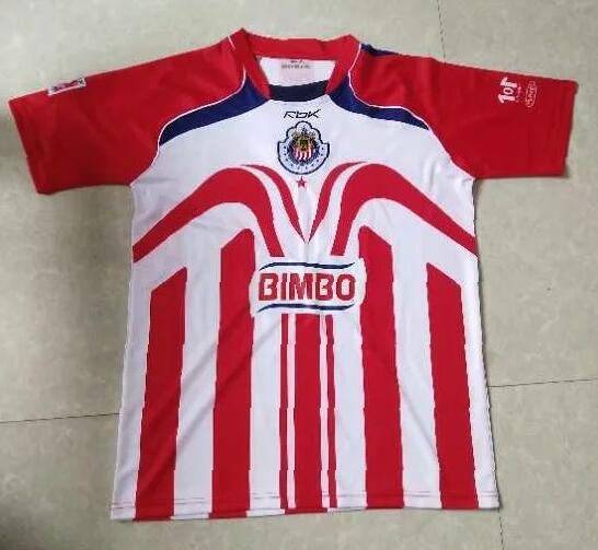 2006-07 Chivas Deportivo Guadalajara Retro Home Kit Soccer Jersey