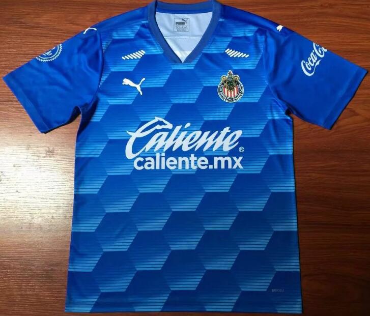 Chivas Deportivo Guadalajara Goalkeeper Blue Soccer Jersey Shirt 2020/21