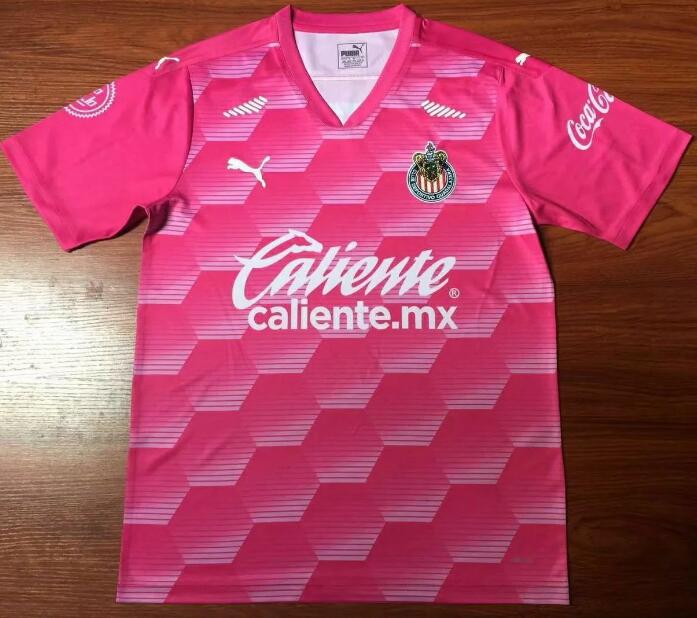 Chivas Deportivo Guadalajara Goalkeeper Pink Soccer Jersey Shirt 2020/21