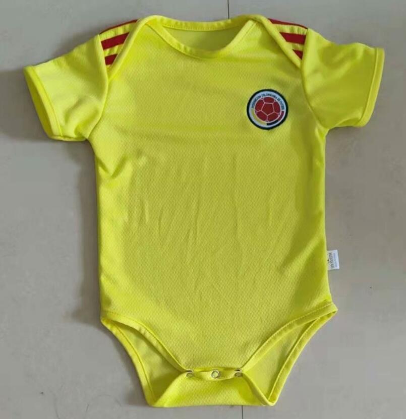 2021 Colombia Infant Home Baby Soccer Jersey Minikit