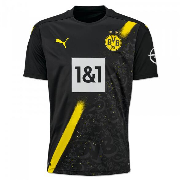 Borussia Dortmund Away Black Soccer Jersey Shirt 2020/21