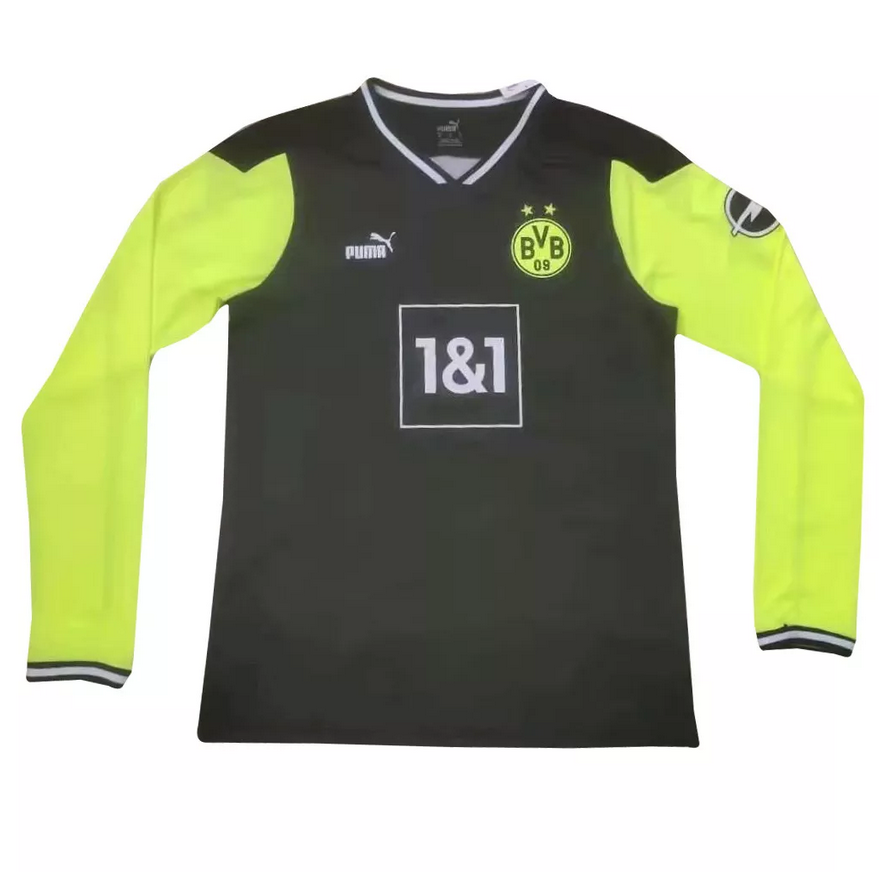 Borussia Dortmund Long Sleeve Fourth Away Black Special Soccer Jersey Shirt 2020/21