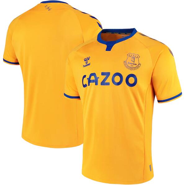 Everton Away Yellow Soccer Jersey Shirt 2020/21