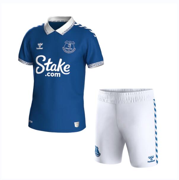 Everton Home Kit Soccer Jersey 2023/24 Kids