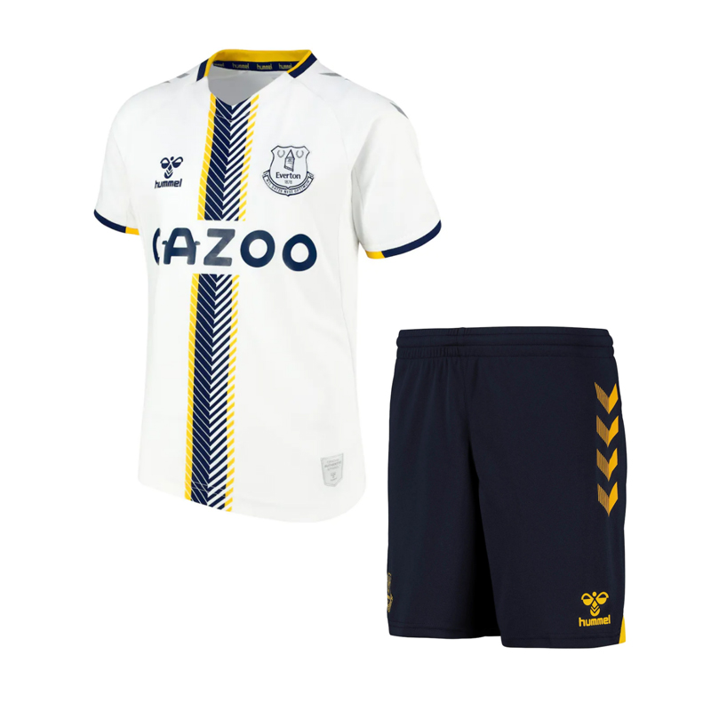 2021/22 Everton Kids Third Away Soccer Jersey Kit Shirt With Shorts