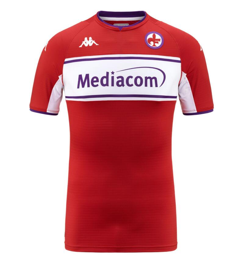 2021/22 Fiorentina Red 4th Away Kit Soccer Jersey