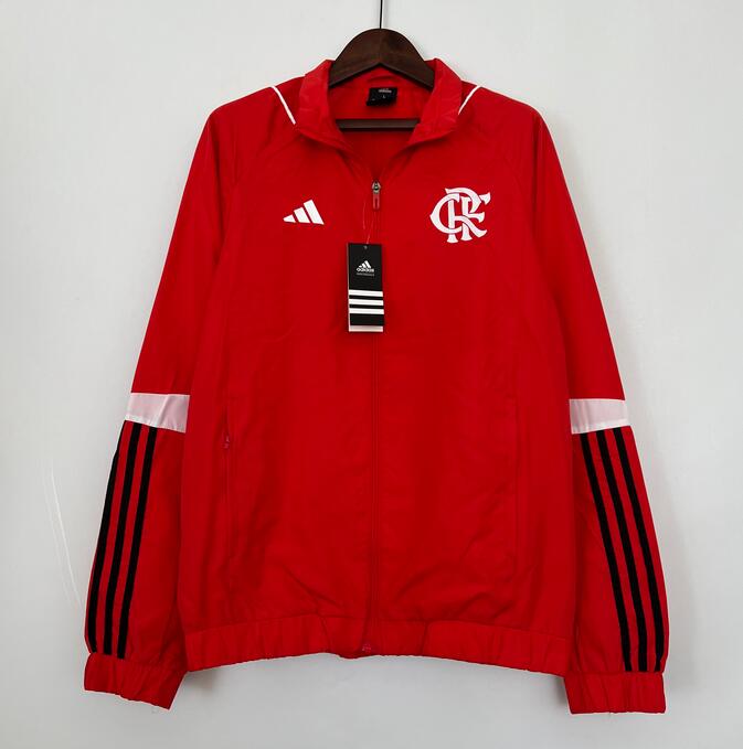 Flamengo Windbreaker Hoodie Jacket Red 2023/24