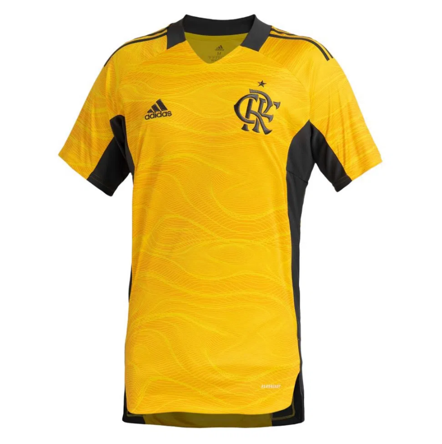 2021/22 Flamengo Goalkeeper Yellow Soccer Jersey Shirt