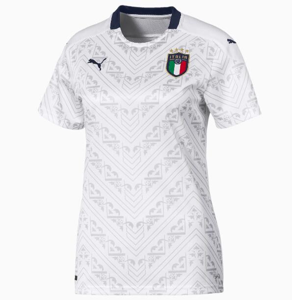 Women's 2020 EURO Italy Away Kit Soccer Jersey