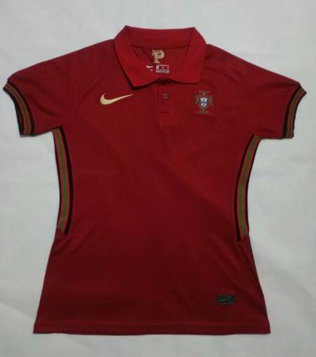 Women's 2020 EURO Portugal Home Kit Soccer Jersey