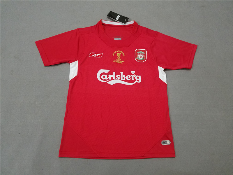 2005 Liverpool Home Champions League Soccer Jersey Shirt