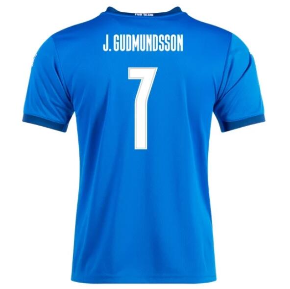 2020 Iceland Home Kit Soccer Jersey JÓHANN BERG GUDMUNDSSON #7