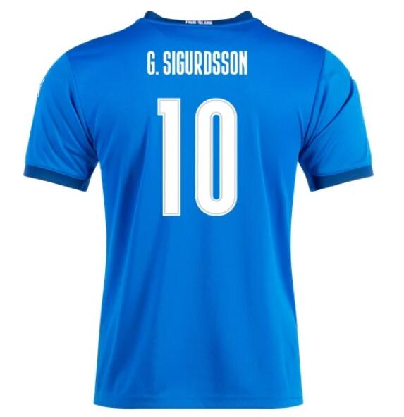 2020 Iceland Home Kit Soccer Jersey GYLFI SIGURDSSON #10